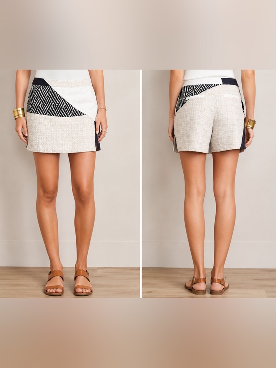 Anthropologie Pants - Anthropologie Elevenses Tweed Patchwork Skort 249